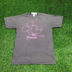 Vintage 80s Disney Mickey Shirt Women XS/S 17x25 Florida USA